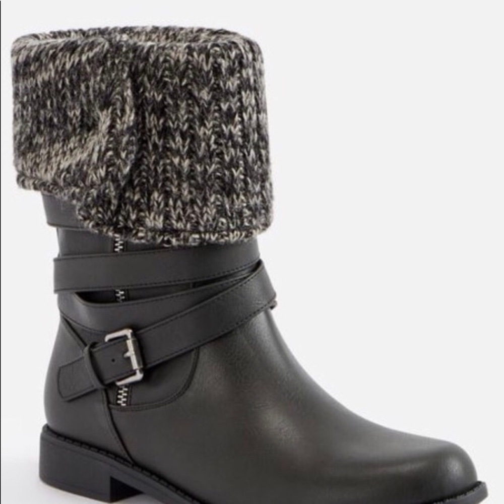 Faux Leather Boots
